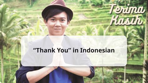 thank you in indo